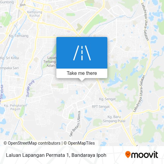 Laluan Lapangan Permata 1 map