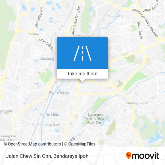 Peta Jalan Chew Sin Onn