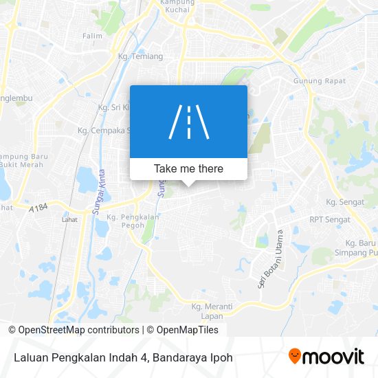 Laluan Pengkalan Indah 4 map