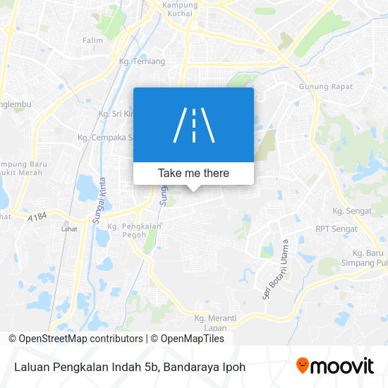 Laluan Pengkalan Indah 5b map