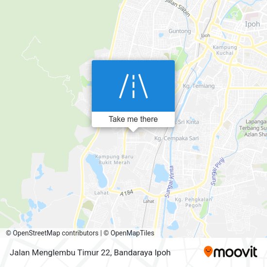Jalan Menglembu Timur 22 map