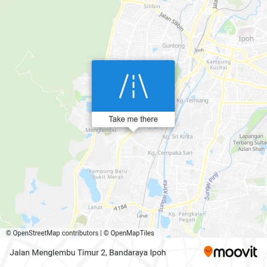 Jalan Menglembu Timur 2 map