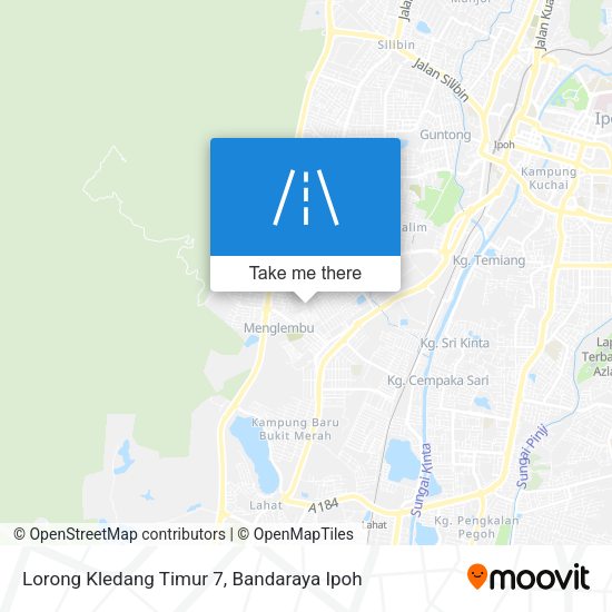 Peta Lorong Kledang Timur 7