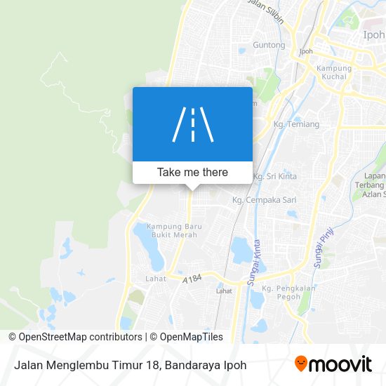 Peta Jalan Menglembu Timur 18