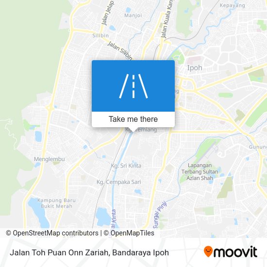 Peta Jalan Toh Puan Onn Zariah