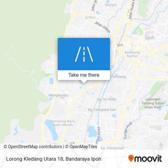 Peta Lorong Kledang Utara 18