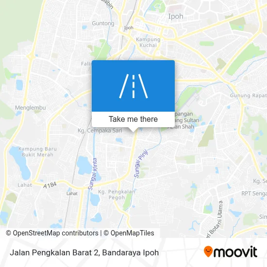 Jalan Pengkalan Barat 2 map