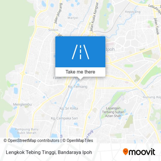 Lengkok Tebing Tinggi map