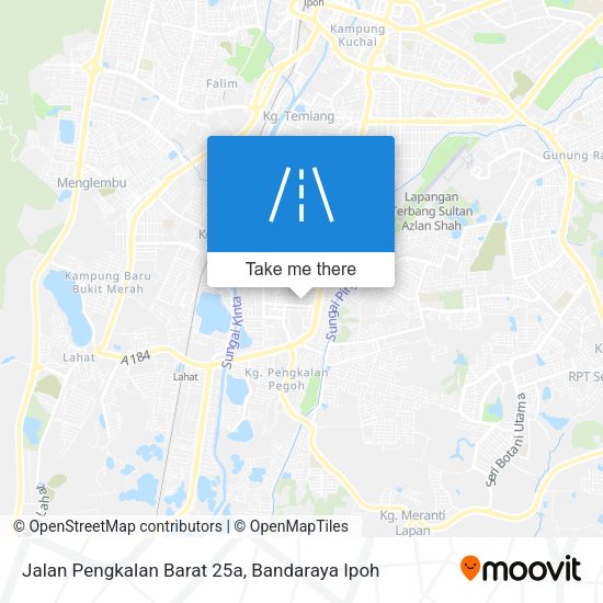Jalan Pengkalan Barat 25a map
