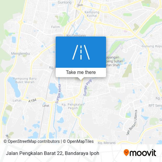 Peta Jalan Pengkalan Barat 22