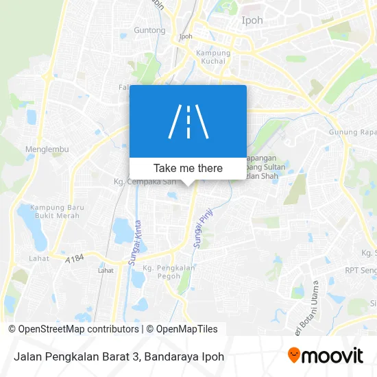 Jalan Pengkalan Barat 3 map
