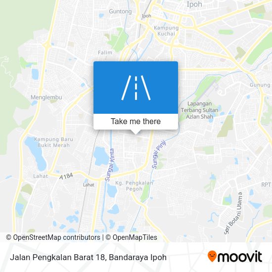 Peta Jalan Pengkalan Barat 18