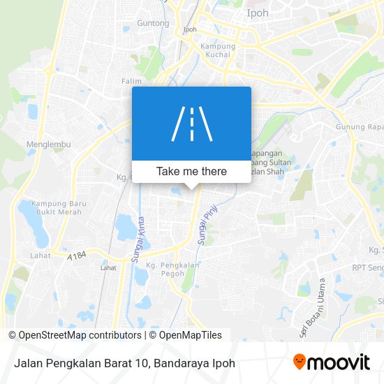 Peta Jalan Pengkalan Barat 10