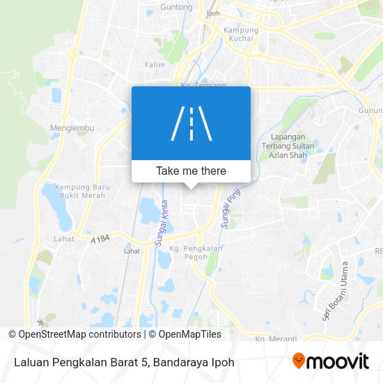 Laluan Pengkalan Barat 5 map