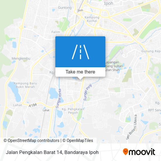 Peta Jalan Pengkalan Barat 14