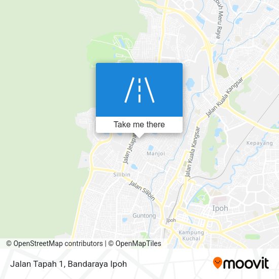 Peta Jalan Tapah 1