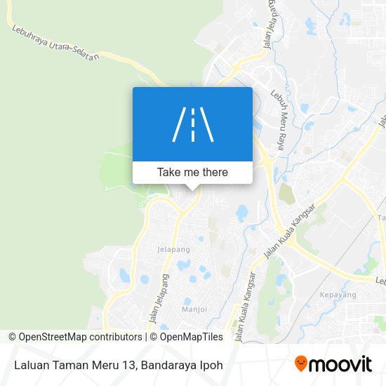 Laluan Taman Meru 13 map