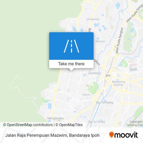 Jalan Raja Perempuan Mazwim map
