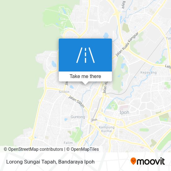 Lorong Sungai Tapah map