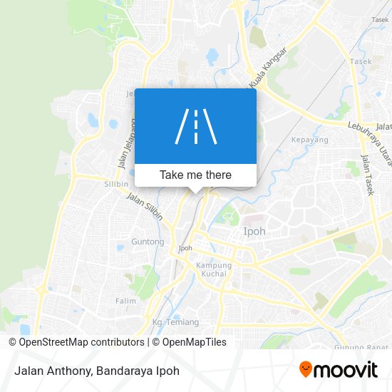 Peta Jalan Anthony