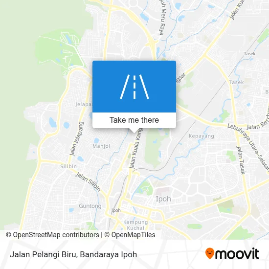 Jalan Pelangi Biru map