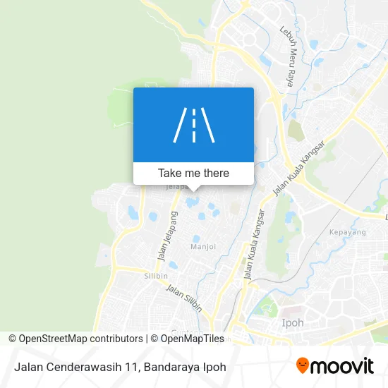 Jalan Cenderawasih 11 map