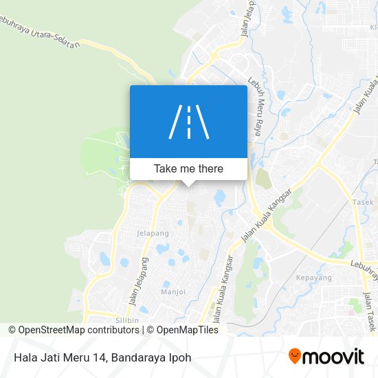 Hala Jati Meru 14 map