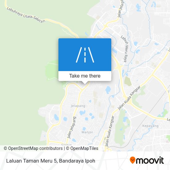 Laluan Taman Meru 5 map