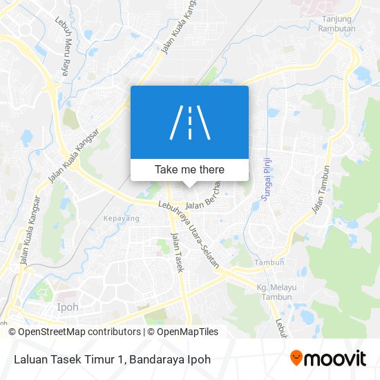 Laluan Tasek Timur 1 map