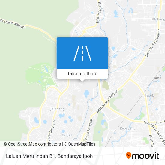 Laluan Meru Indah B1 map