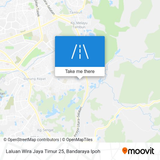 Laluan Wira Jaya Timur 25 map