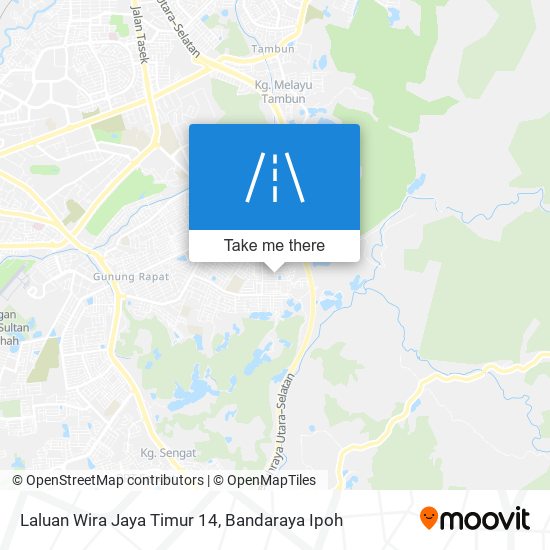 Laluan Wira Jaya Timur 14 map