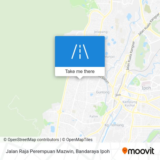 Jalan Raja Perempuan Mazwin map