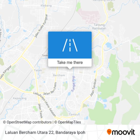 Laluan Bercham Utara 22 map