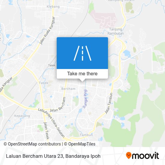 Laluan Bercham Utara 23 map