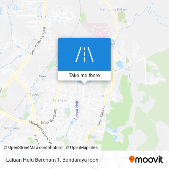 Laluan Hulu Bercham 1 map