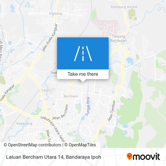 Laluan Bercham Utara 14 map