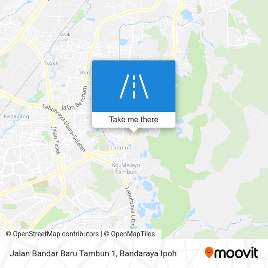 Peta Jalan Bandar Baru Tambun 1