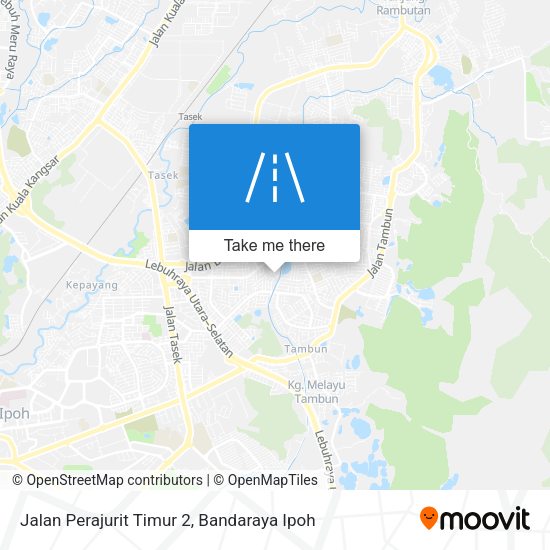 Jalan Perajurit Timur 2 map