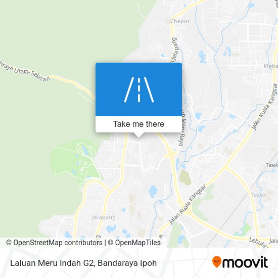 Laluan Meru Indah G2 map