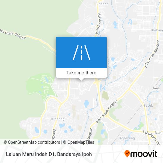 Peta Laluan Meru Indah D1