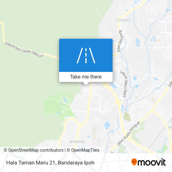 Hala Taman Meru 21 map