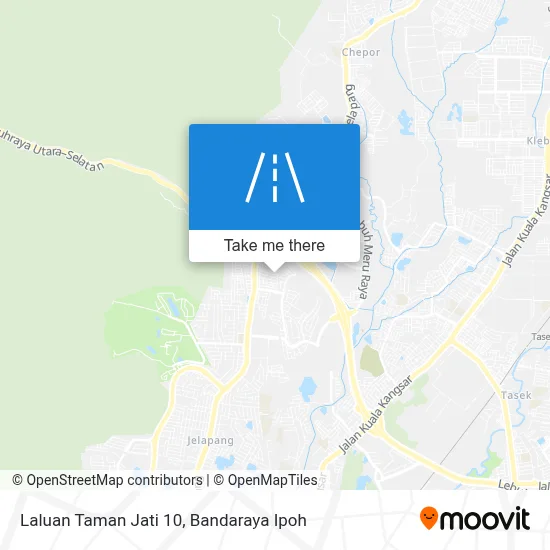 Laluan Taman Jati 10 map