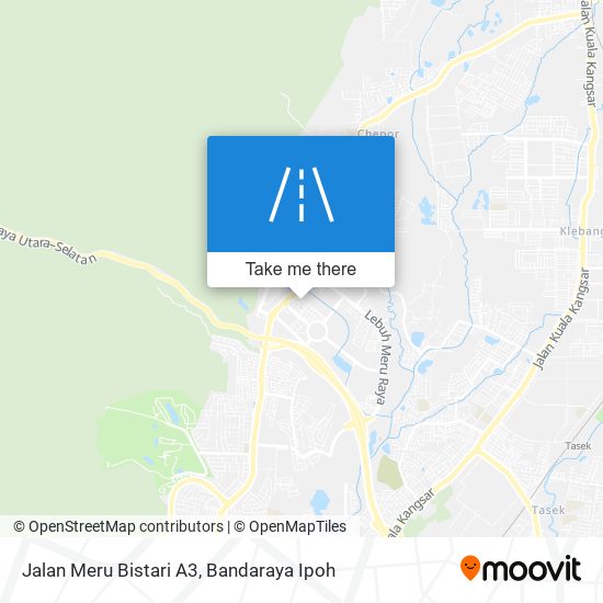 Jalan Meru Bistari A3 map