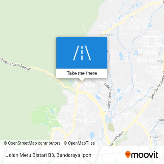 Jalan Meru Bistari B3 map