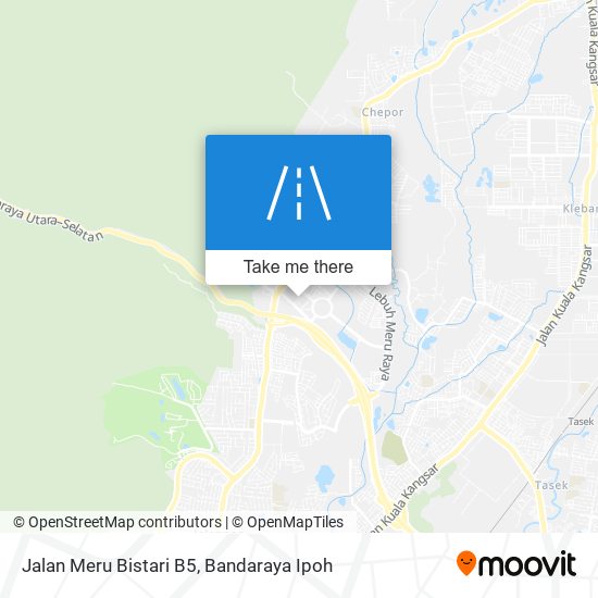 Jalan Meru Bistari B5 map