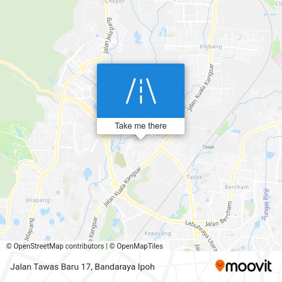 Peta Jalan Tawas Baru 17