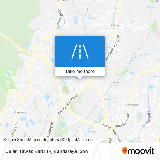 Peta Jalan Tawas Baru 14