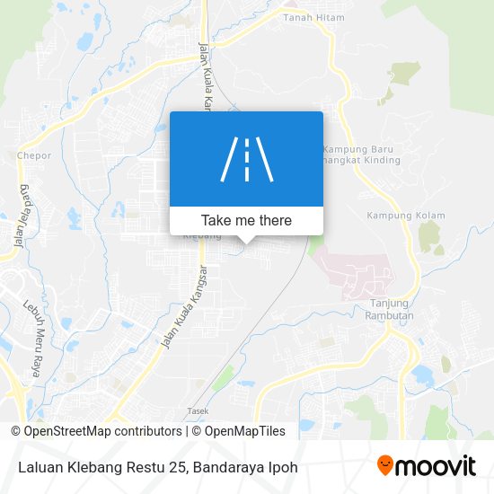 Peta Laluan Klebang Restu 25
