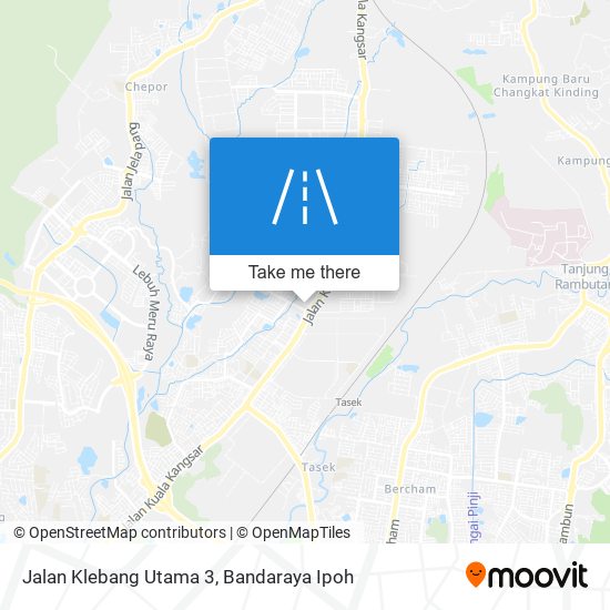 Jalan Klebang Utama 3 map